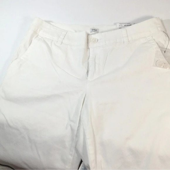 NWT Liz Claiborne Shorts Liz Claiborne White Classic Chino Bermuda Shorts 12. - Picture 5 of 12